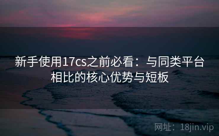 新手使用17cs之前必看：与同类平台相比的核心优势与短板
