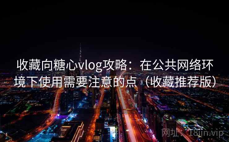 收藏向糖心vlog攻略：在公共网络环境下使用需要注意的点（收藏推荐版）