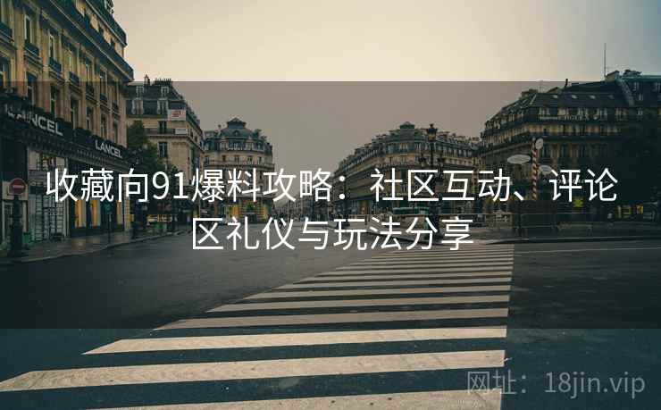 收藏向91爆料攻略：社区互动、评论区礼仪与玩法分享