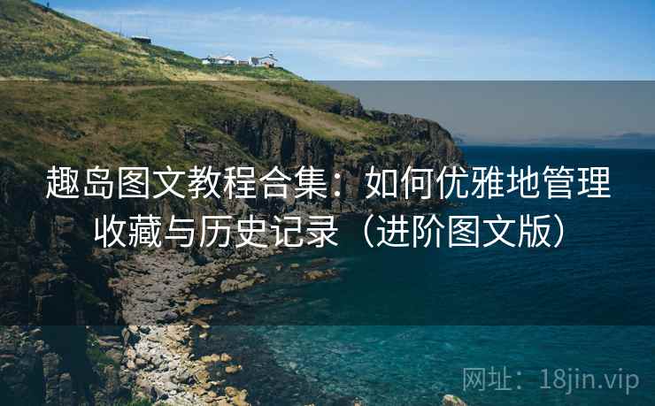趣岛图文教程合集:如何优雅地管理收藏与历史记录(进阶图文版) 趣岛图文教程合集:如何优雅地管理收藏与历史记录(进阶图文版)