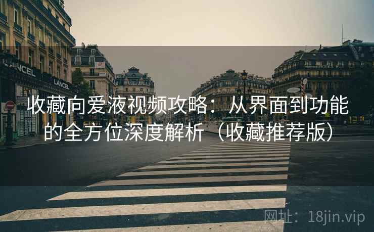 收藏向爱液视频攻略:从界面到功能的全方位深度解析(收藏推荐版) 收藏向爱液视频攻略:从界面到功能的全方位深度解析(收藏推荐版)