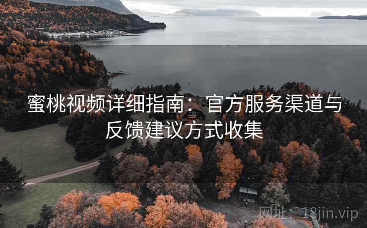 蜜桃视频详细指南：官方服务渠道与反馈建议方式收集